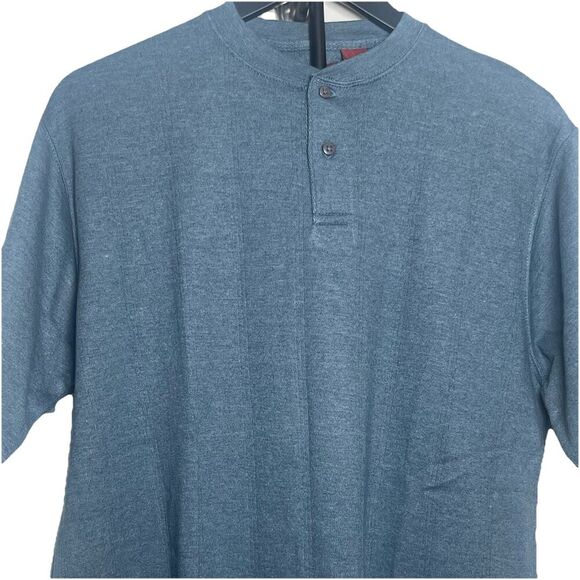 Haggar Other - EZ’s by Haggar Men’s Henley Shirt Teal Short Sleeve Size M Casual Top